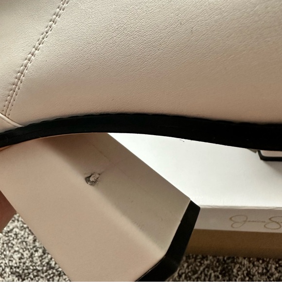 Jessica Simpson Marlea Ankle Boots in Ivory - Picture 8 of 8